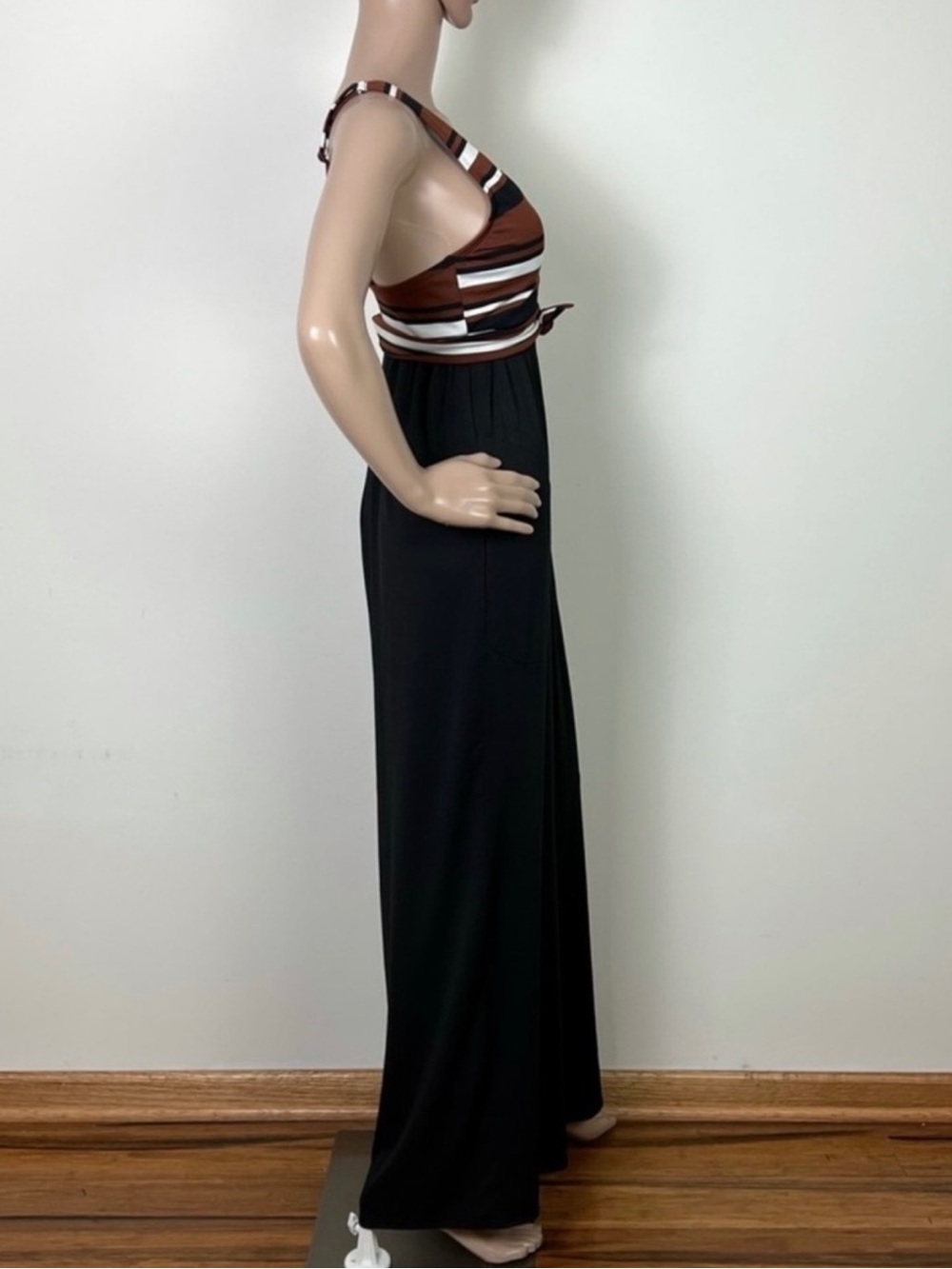 NEW ROBIN PICCONE STRIPED WIDE LEG JUMPSUIT - Picture 4 of 6